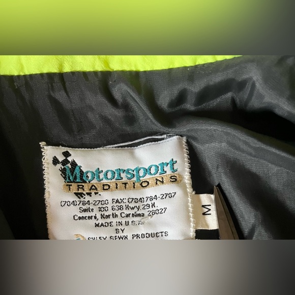 Vtg 90s Motorsport Kyle Petty #42 Racing Pit Crew Jacket Mellow Yellow Sabco M - Picture 2 of 8